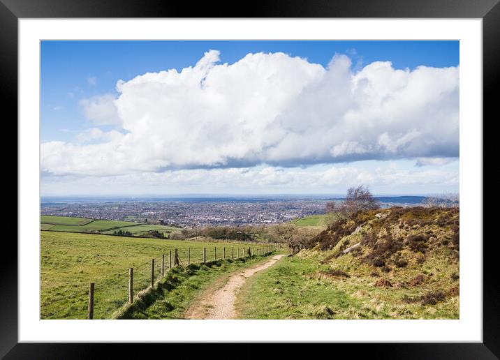 Looking down on Macclesfield Framed Mounted Print by Jason Wells