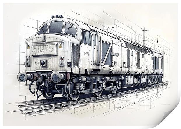 British Rail Class 55 The Deltic Print by Steve Smith