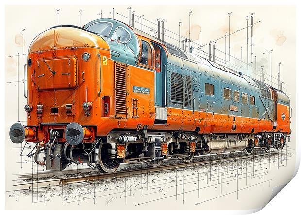 British Rail Class 55 The Deltic Print by Steve Smith