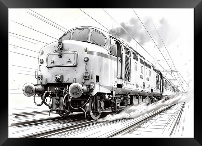 British Rail Class 55 The Deltic Framed Print by Steve Smith