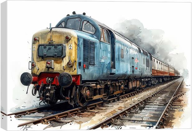 British Rail Class 55 The Deltic Canvas Print by Steve Smith