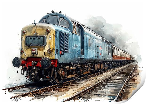 British Rail Class 55 The Deltic Print by Steve Smith