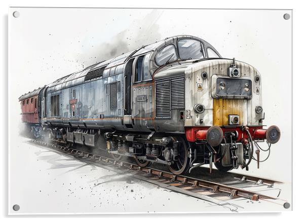 British Rail Class 55 The Deltic Acrylic by Steve Smith