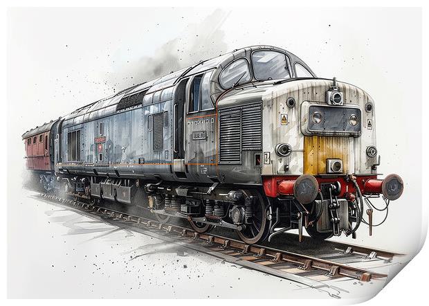 British Rail Class 55 The Deltic Print by Steve Smith