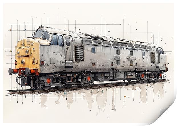 British Rail Class 55 The Deltic Print by Steve Smith