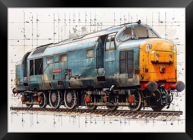 British Rail Class 55 The Deltic Framed Print by Steve Smith