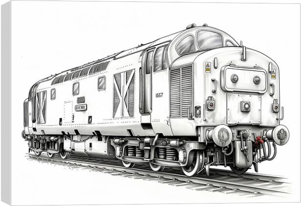 British Rail Class 55 The Deltic Canvas Print by Steve Smith