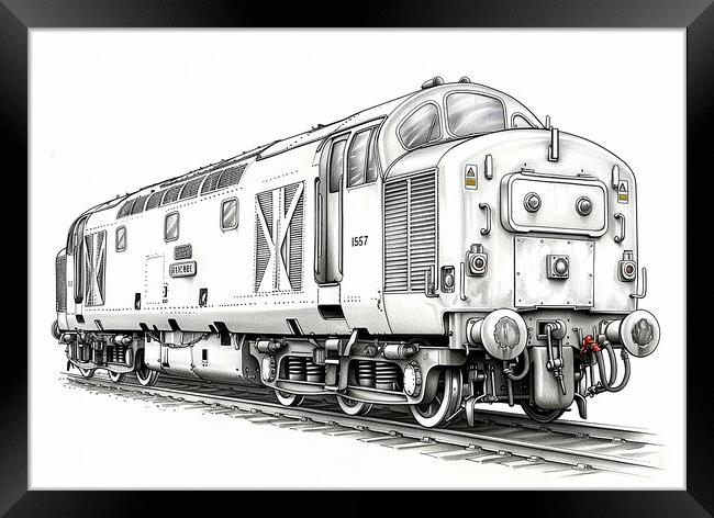 British Rail Class 55 The Deltic Framed Print by Steve Smith