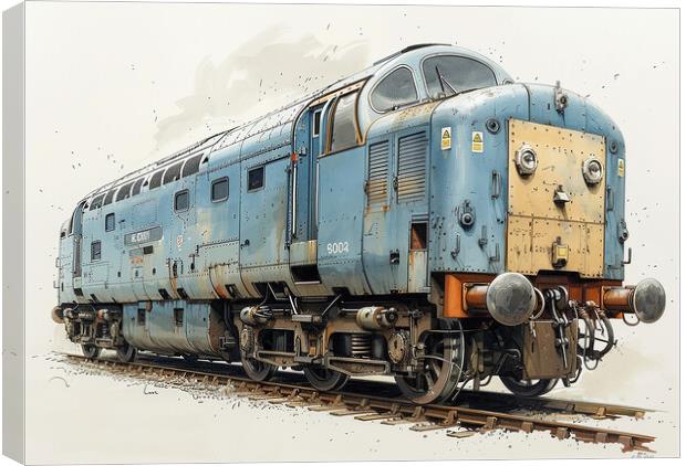British Rail Class 55 The Deltic Canvas Print by Steve Smith