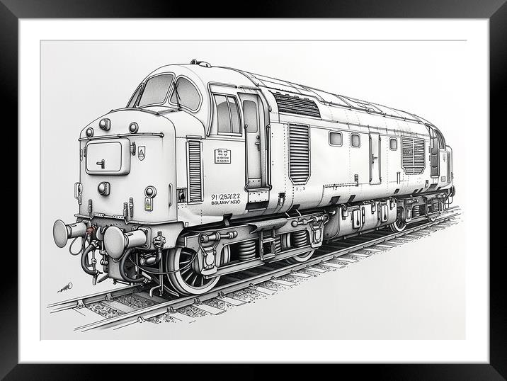 British Rail Class 55 The Deltic Framed Mounted Print by Steve Smith