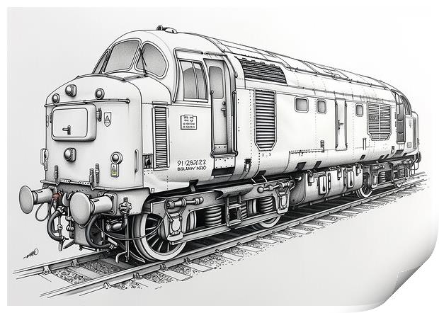 British Rail Class 55 The Deltic Print by Steve Smith