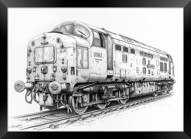 British Rail Class 55 The Deltic Framed Print by Steve Smith