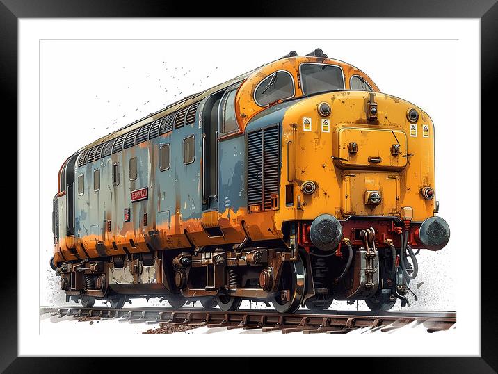 British Rail Class 55 The Deltic Framed Mounted Print by Steve Smith