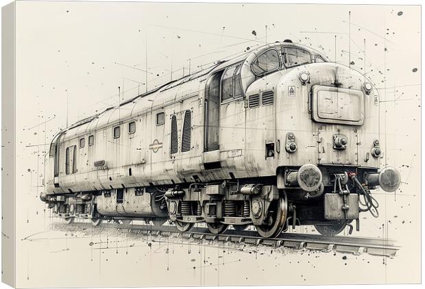 British Rail Class 55 The Deltic Canvas Print by Steve Smith