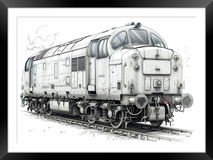 British Rail Class 55 The Deltic Framed Mounted Print by Steve Smith