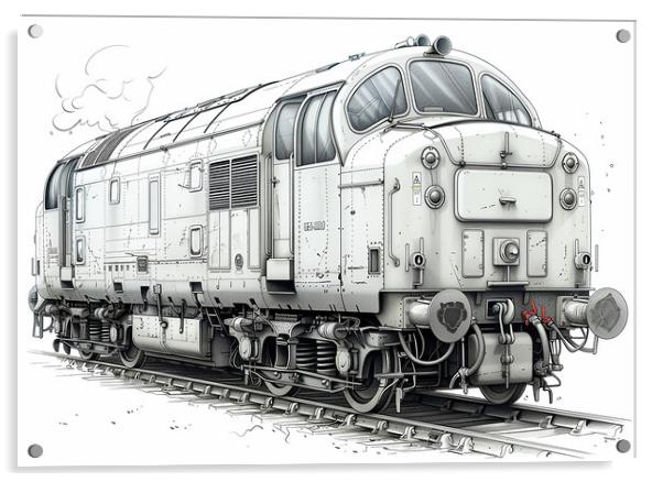 British Rail Class 55 The Deltic Acrylic by Steve Smith