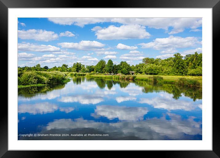 River Wey Reflections Framed Mounted Print by Graham Prentice