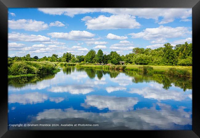 River Wey Reflections Framed Print by Graham Prentice
