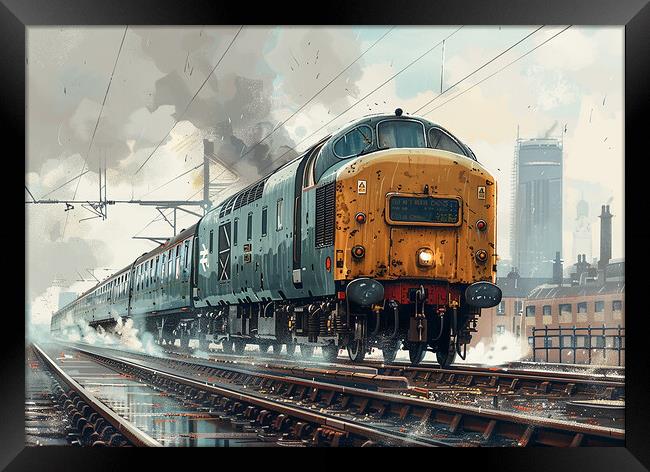 British Rail Class 55 The Deltic Framed Print by Steve Smith