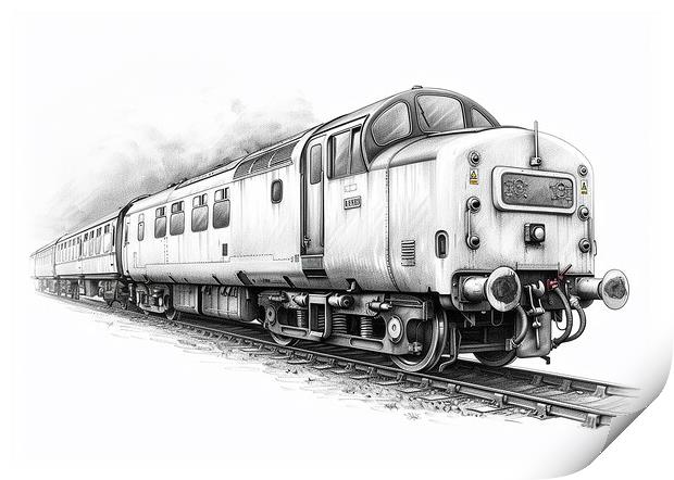 British Rail Class 55 The Deltic Print by Steve Smith