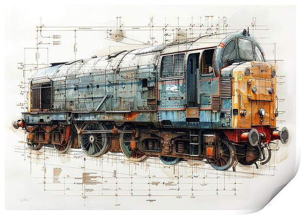 British Rail Class 55 The Deltic Print by Steve Smith