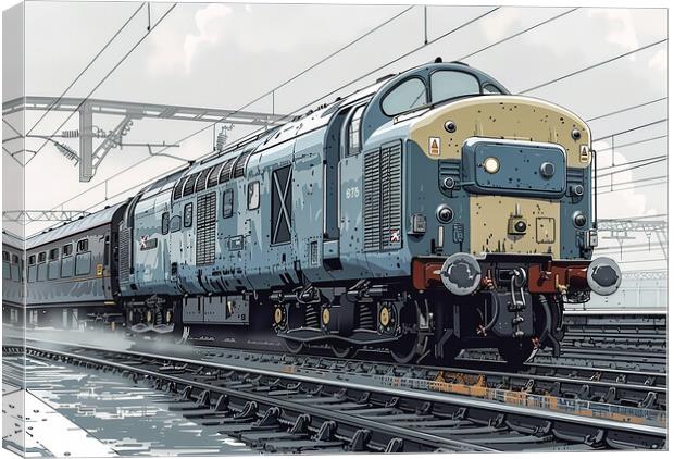 British Rail Class 55 The Deltic Canvas Print by Steve Smith