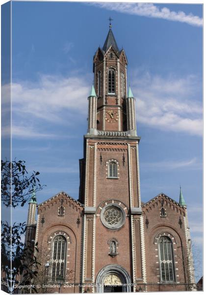 St. Gertrudes Church, Wetteren, Belgium Canvas Print by Imladris 