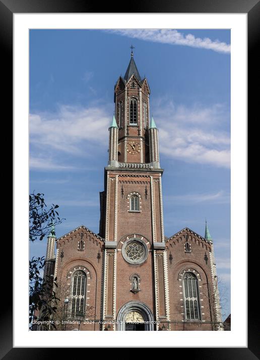 St. Gertrudes Church, Wetteren, Belgium Framed Mounted Print by Imladris 