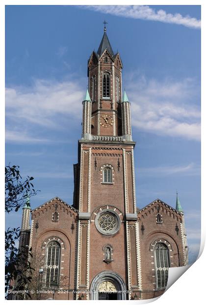St. Gertrudes Church, Wetteren, Belgium Print by Imladris 
