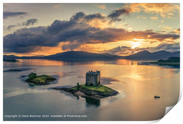 Castle Stalker Print by Dave Bowman