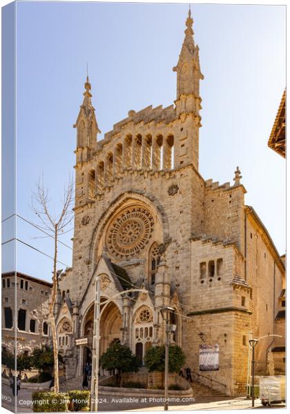 Church of Sant Bartomeu, Soller Canvas Print by Jim Monk