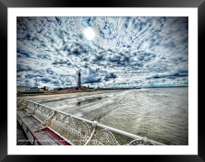 Blackpool Tower from the Pier Framed Mounted Print by Tom Daykin