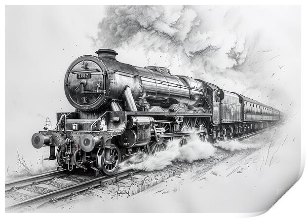 The Flying Scotsman  Print by Steve Smith