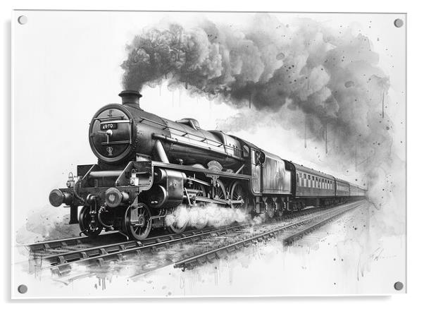 The Flying Scotsman  Acrylic by Steve Smith