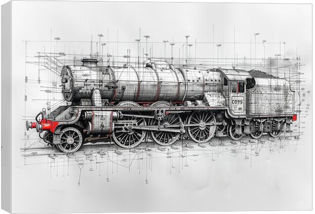 Flying Scotsman Steam Train Canvas Print by Steve Smith