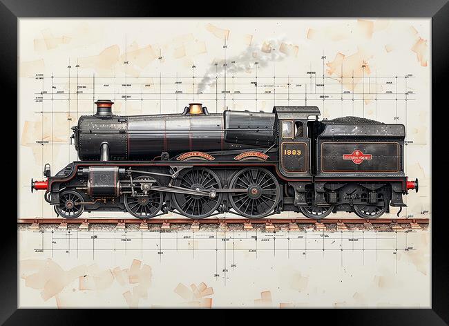 Iconic Flying Scotsman Steam Train Framed Print by Steve Smith