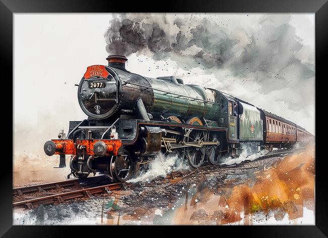 Flying Scotsman Steam Train Framed Print by Steve Smith