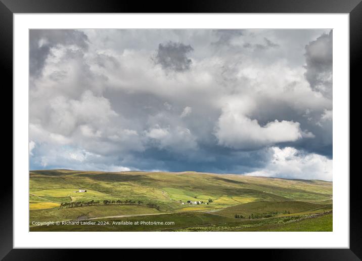 Sunshine and Shadows in Harwood, Upper Teesdale Framed Mounted Print by Richard Laidler