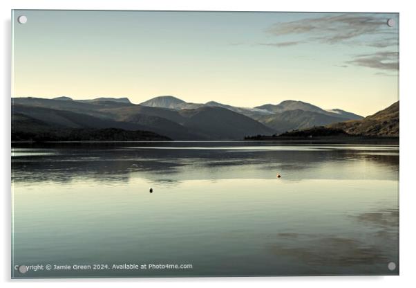 Loch Broom, Ullapool Acrylic by Jamie Green