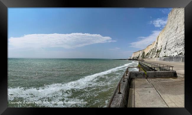 Rottingdean Seafront Panorama Framed Print by David Pyatt