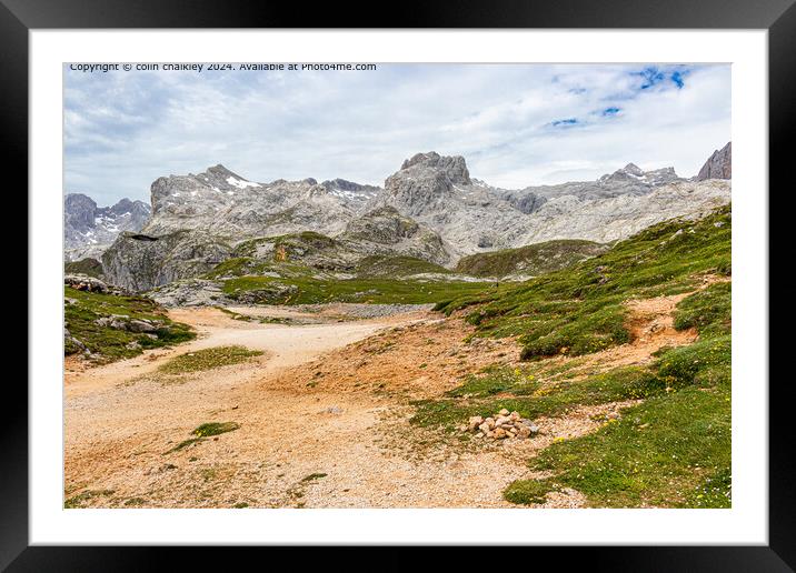 Picos De Europa in Northern Spain Framed Mounted Print by colin chalkley