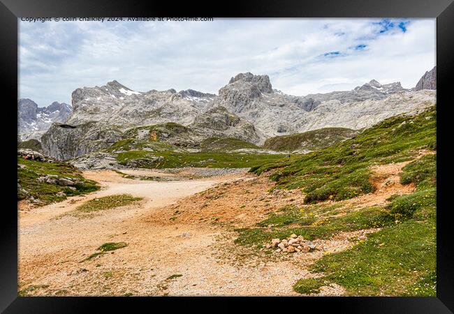 Picos De Europa in Northern Spain Framed Print by colin chalkley