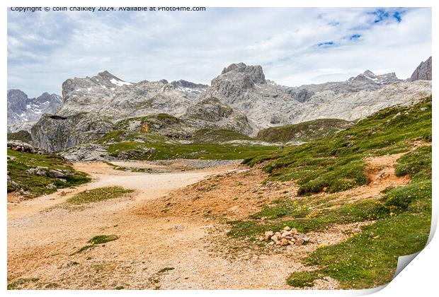 Picos De Europa in Northern Spain Print by colin chalkley