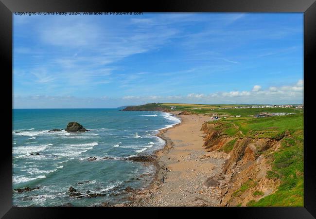 Widemouth Bay, Cornwall Framed Print by Chris Petty