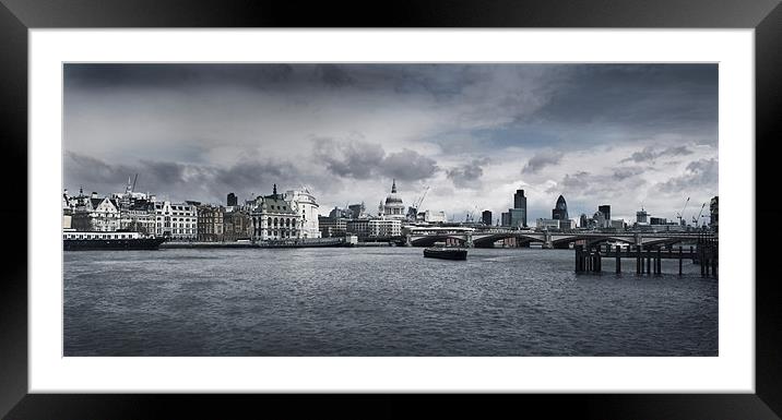 London Skyline Framed Mounted Print by James Rowland