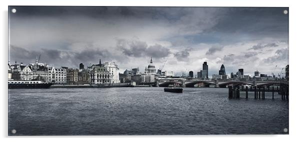 London Skyline Acrylic by James Rowland