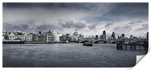 London Skyline Print by James Rowland
