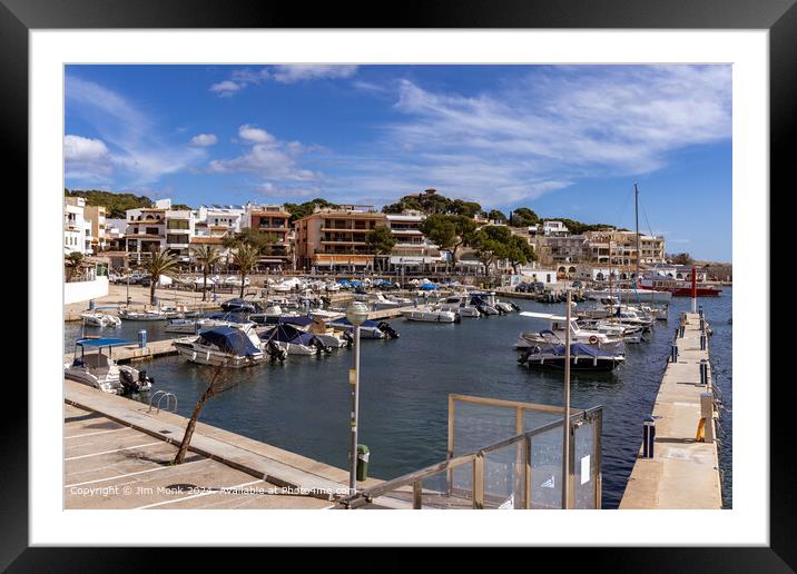 Cala Ratjada Harbour, Mallorca Framed Mounted Print by Jim Monk