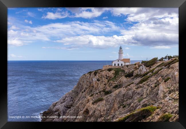 Capdepera Lighthouse, Mallorca Framed Print by Jim Monk