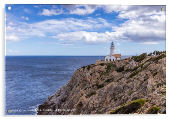 Capdepera Lighthouse, Mallorca Acrylic by Jim Monk